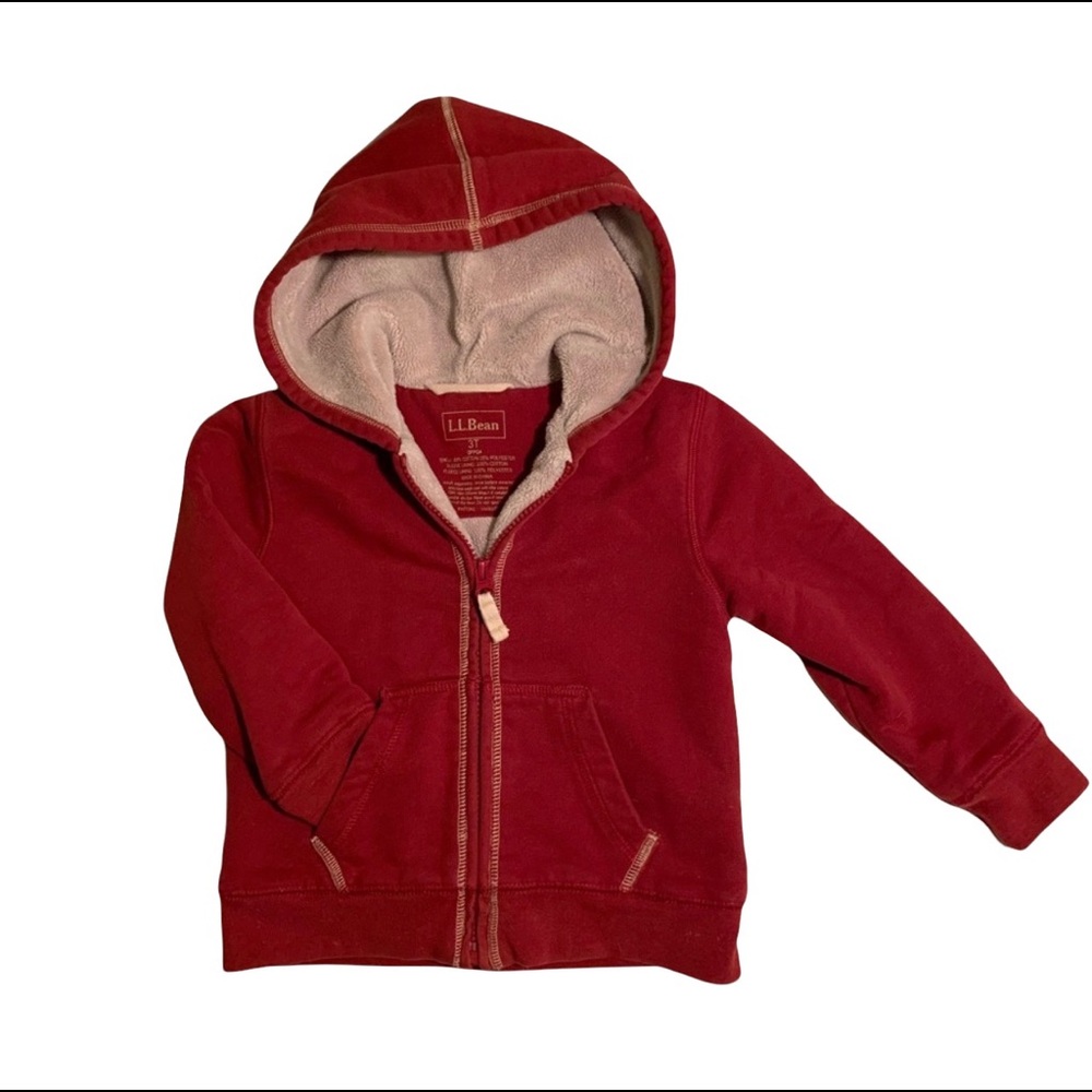 LL Bean Super warm and cozy sweatshirt in red - Picture 1 of 5